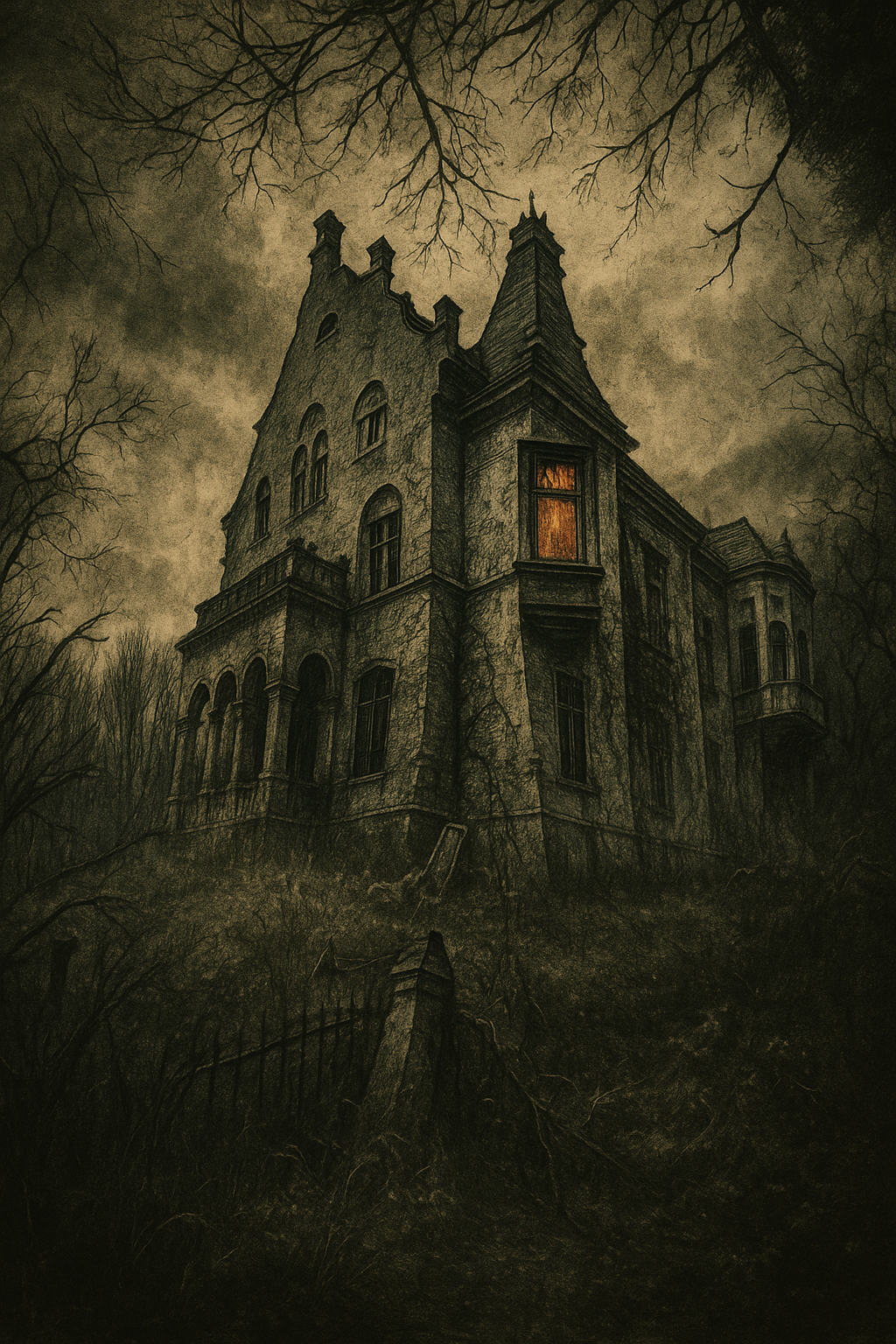 Altes düsteres Herrenhaus