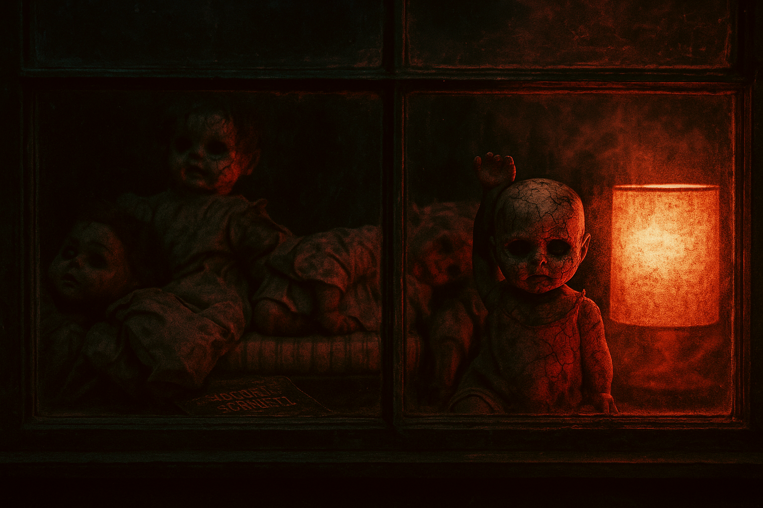 Düsteres Puppenbild